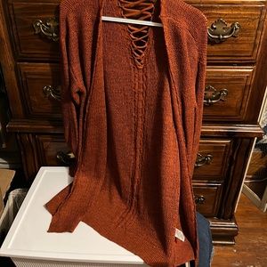 Burnt orange cardigan